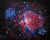Technique: Pigments phosphorescents bleus dans la nuit et cristaux sur base acrylique<br>
                     		Format: Peinture de 20 x 30 cm dans cadre alu 40 x 50cm <br> Prix sur demande